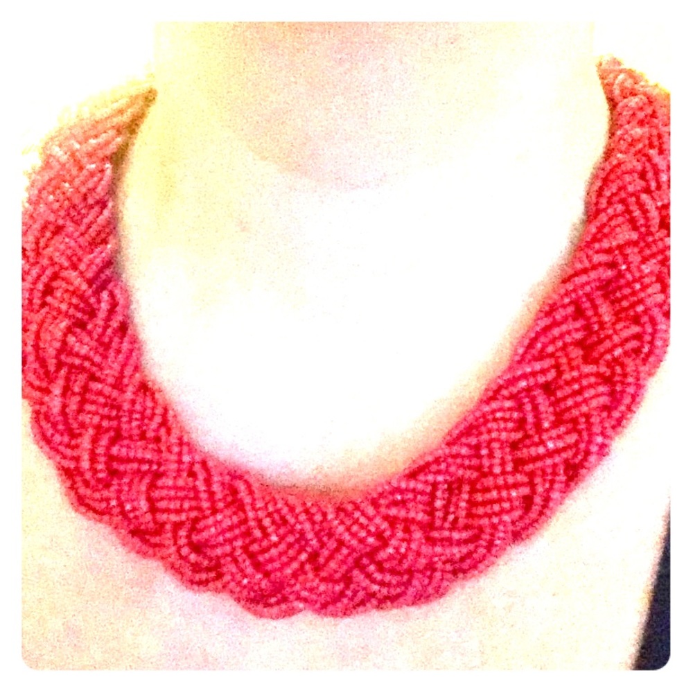 Red beaded necklace